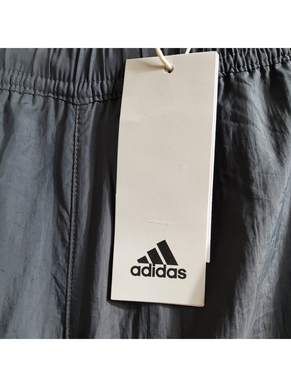 Adidas M TRIO Woven Soccer Training Pants GRAY Men's Size M Track Tapered Leg - Picture 8 of 9